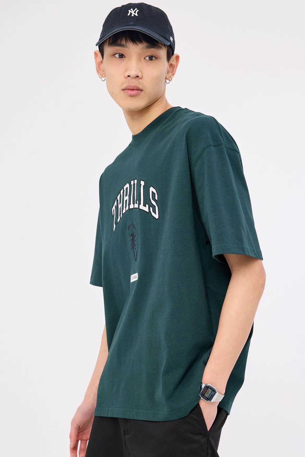 Los Stingers Box Fit Oversize Tee Vista Green