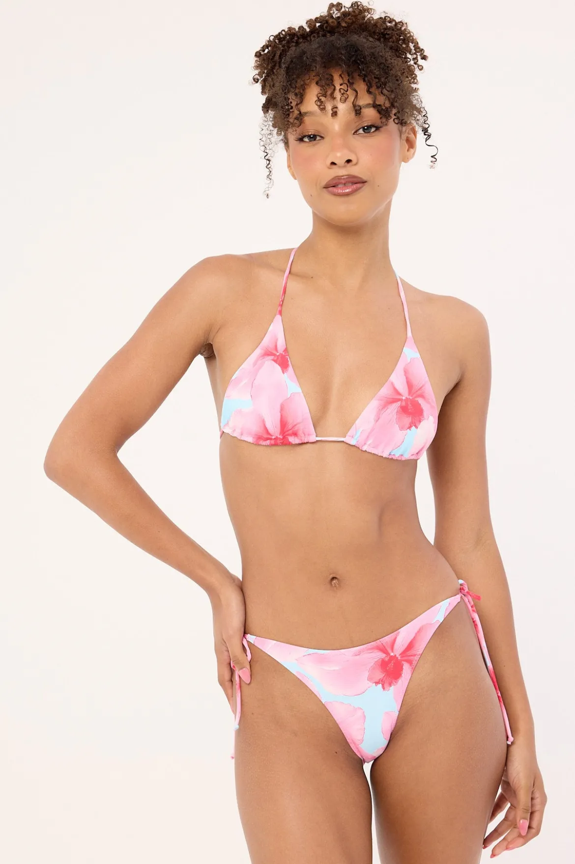 Loula Bloom Bikini Top Blue Print