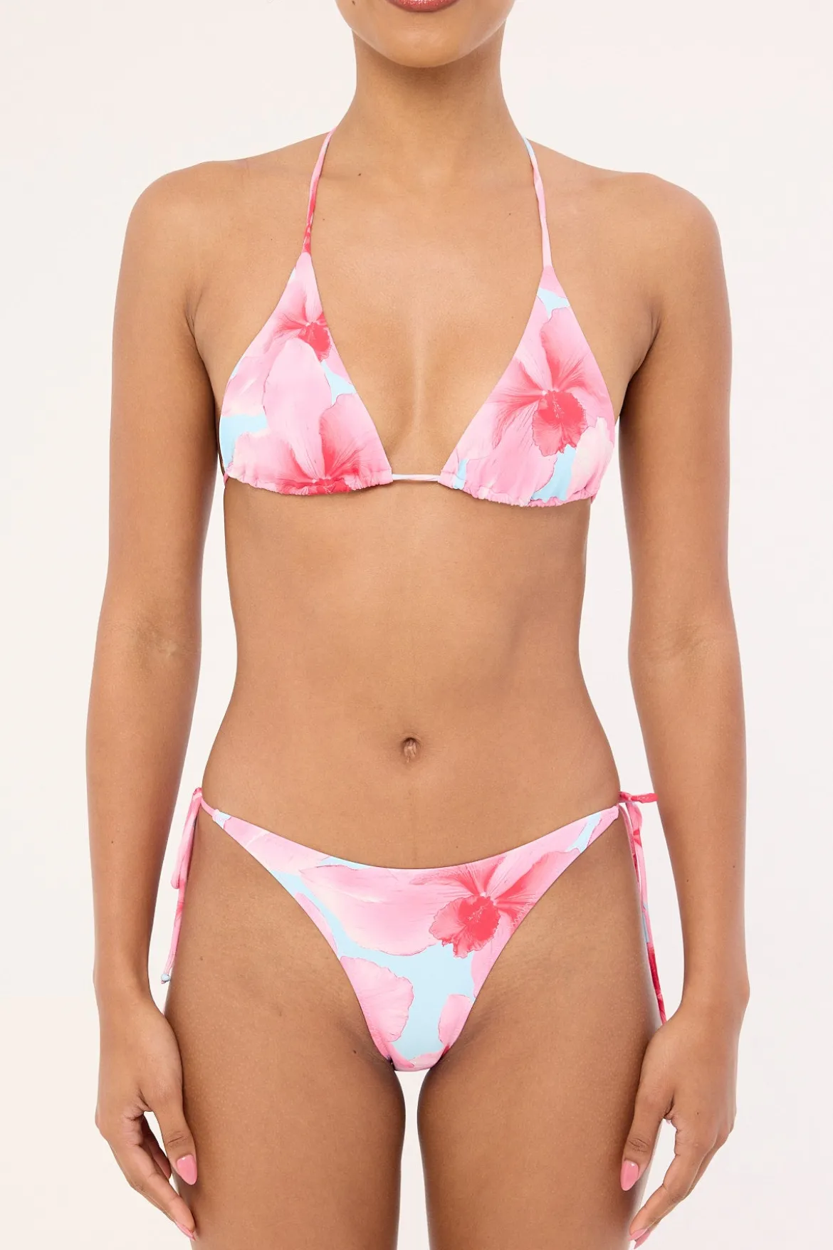Loula Bloom Bikini Top Blue Print