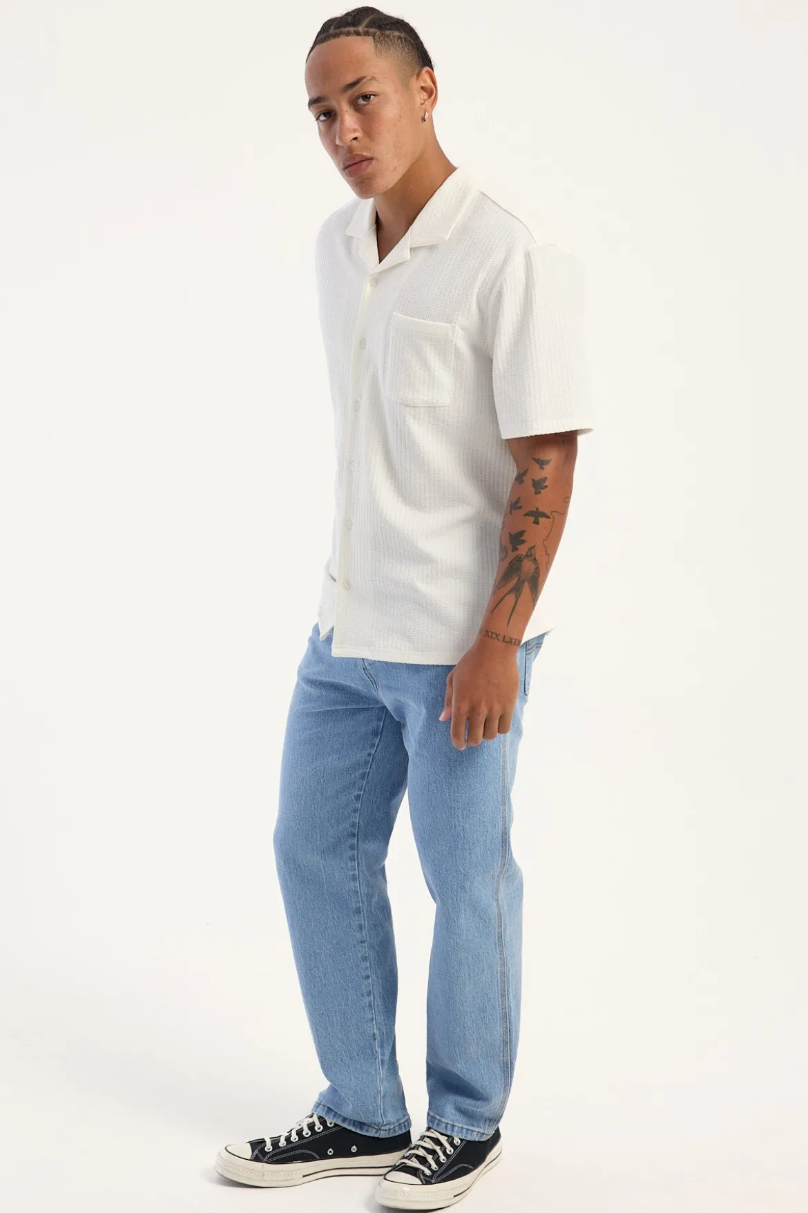 Lounger Baggy Jean Electric Fade Blue