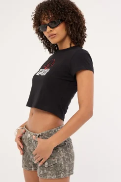 Love Birds Teeny Tee Black