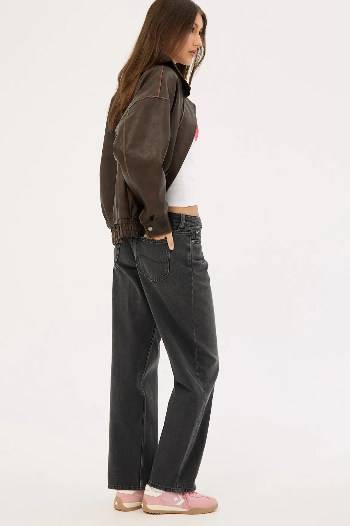 Low Baggy Jean Asphalt