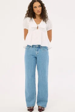 Low Baggy Petite Jean Blue Monday