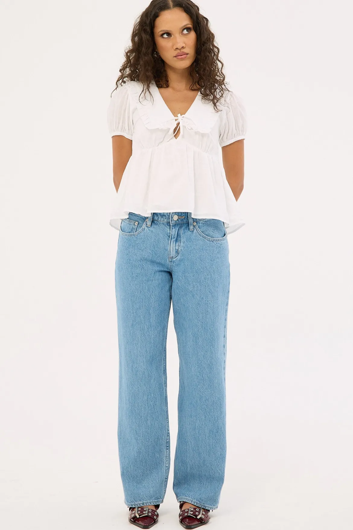 Low Baggy Petite Jean Blue Monday