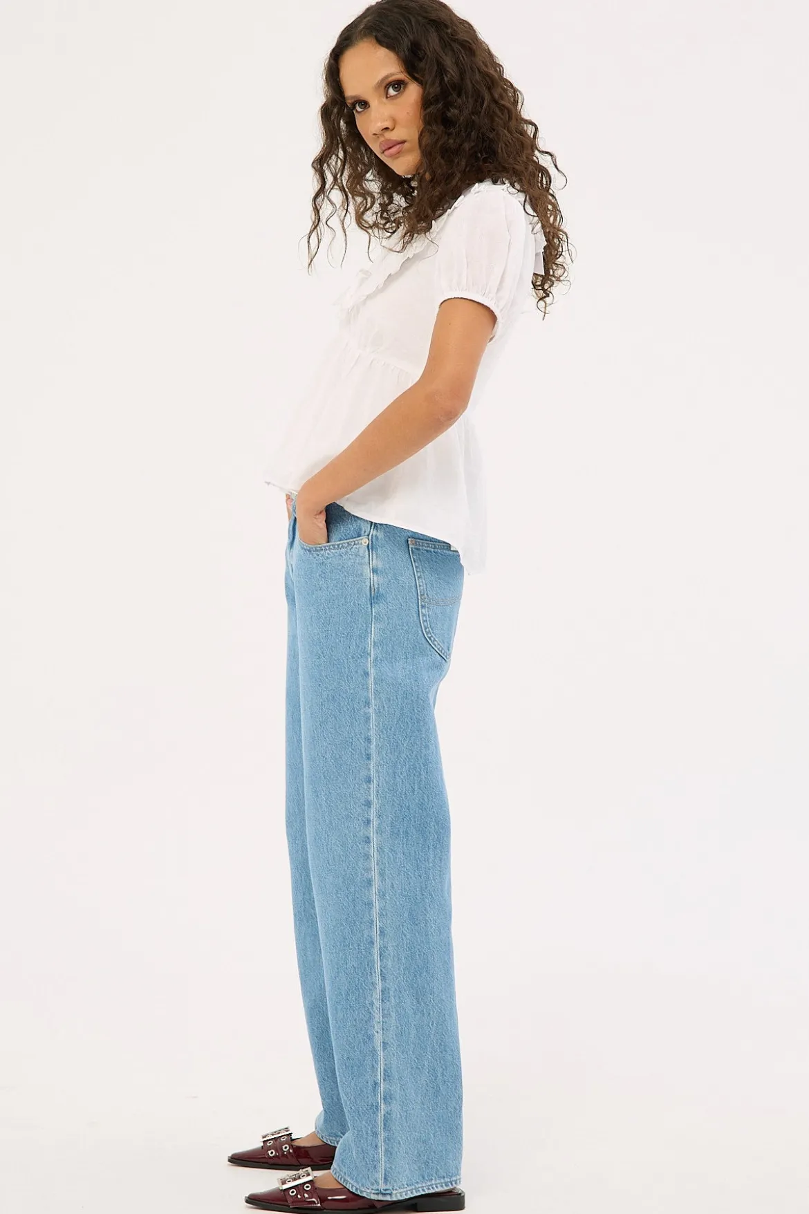 Low Baggy Petite Jean Blue Monday