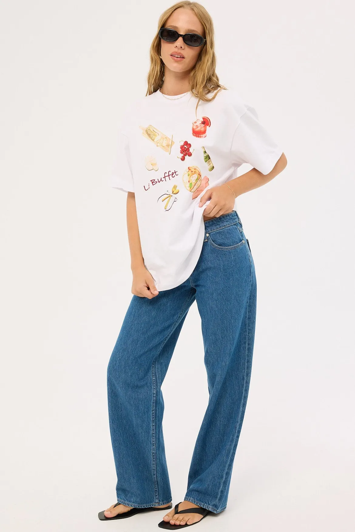 Low Bella Baggy Jean Lush Blues