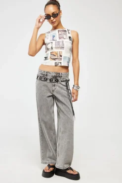 Low Billie Baggy Jean Washed Grey