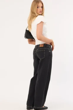 Low Rise Baggy Jean Washed Grey