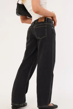 Low Rise Baggy Jean Washed Grey