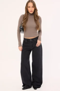 Low Slouch Jean Black Super Used