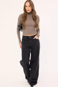 Low Slouch Jean Black Super Used