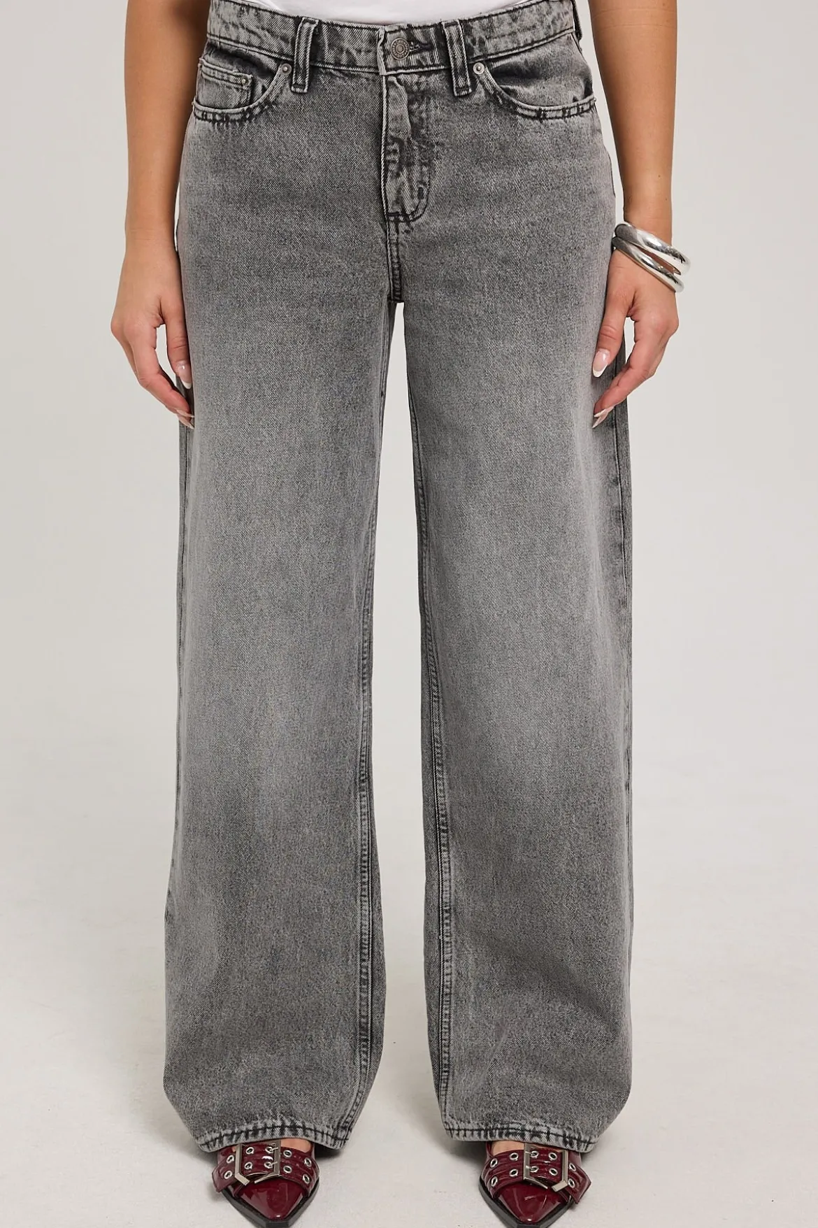 Low Slouch Jean Charcoal Mist