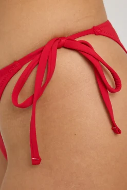 L&t India Side Tie Bikini Bottom Red