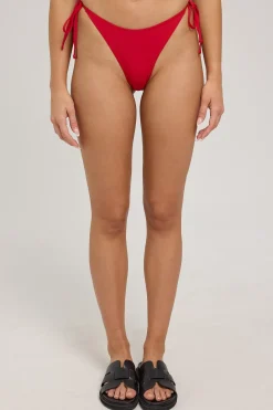 L&t India Side Tie Bikini Bottom Red
