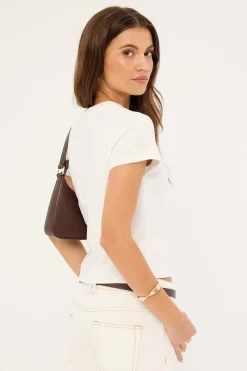 L&t Relaxed Baby Tee White