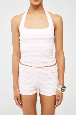 L&t Remi Halter Top Pink Stripe