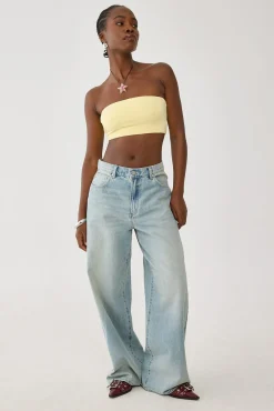 L&t Strapless Bralette Lemon