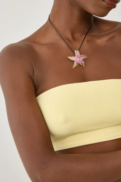 L&t Strapless Bralette Lemon