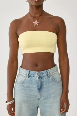 L&t Strapless Bralette Lemon