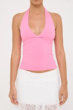 L&t Sylvia Halter Top Pink