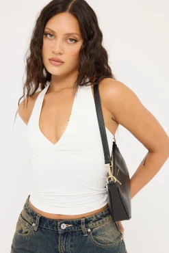 L&t Sylvia Halter Top White