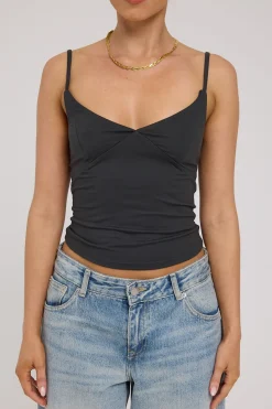L&t Zadie Cami Top Ash Charcoal