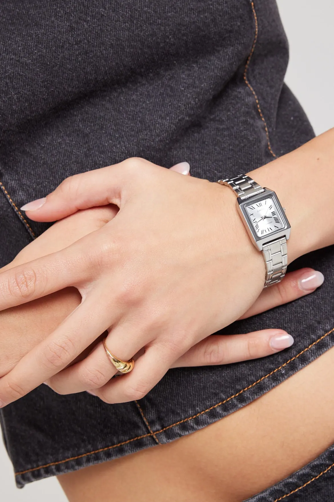 LTPV007D-7B Ladies Analogue Watch Silver