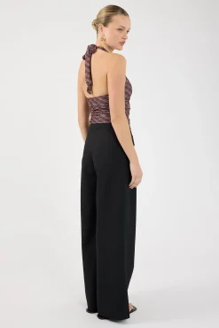 Luca Pocket Tailored Pants Black