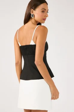 Luca Split Mini Skirt White