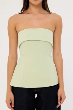 Luca Strapless Long Line Top Mint
