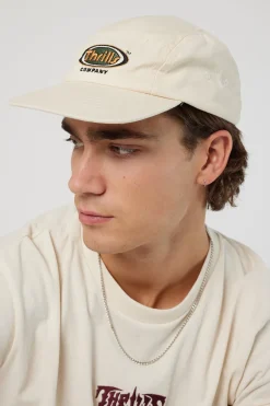 Lucien Curved 5 Panel Cap Bone