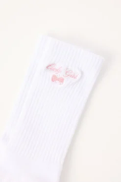 Lucky Girl Sock White