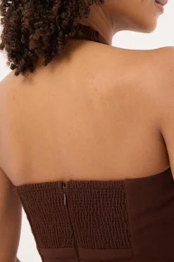 Luella Halter Suiting Top Brown