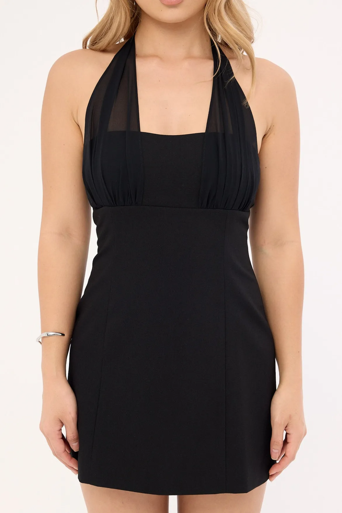Lula Halter Mini Dress Black
