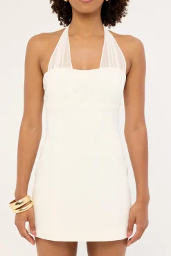 Lula Halter Mini Dress White