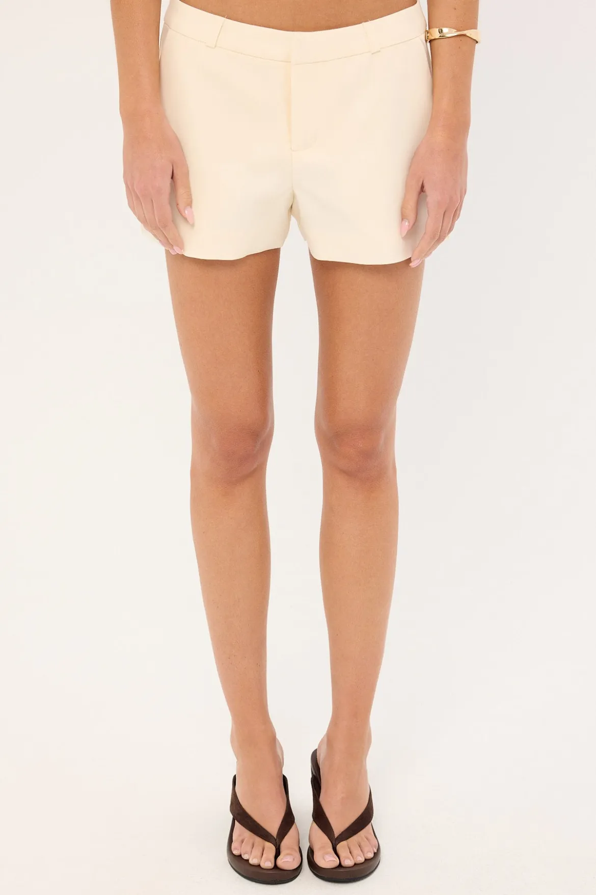 Lula Low Rise Shorts Cream