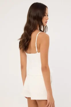 Lula Low Rise Shorts White