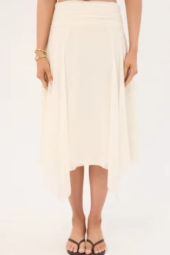Lula Midi Skirt Cream