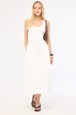 Luna Rosa Maxi Dress Porcelain