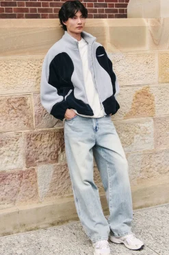 Lunar Sherpa Jacket Navy/Grey