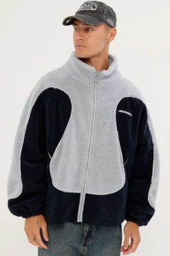 Lunar Sherpa Jacket Navy/Grey