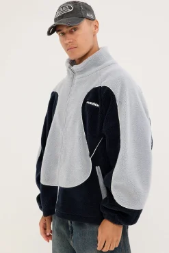 Lunar Sherpa Jacket Navy/Grey