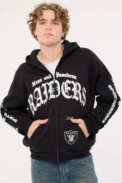 LV-Raiders Coach Zip Hoodie Jet Black