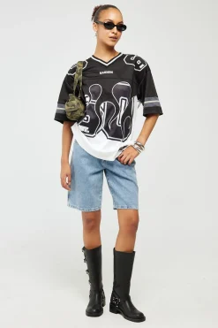 LV-Raiders Flame Jersey Black/White