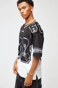 LV-Raiders Flame Jersey Black/White
