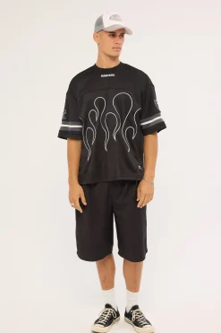 LV-Raiders Flame Tee Black