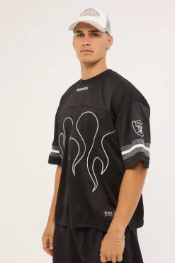 LV-Raiders Flame Tee Black
