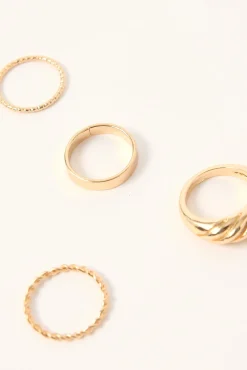 Lyla Ring Pack Gold
