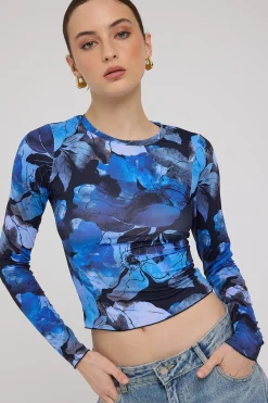 Macy Long Sleeve Tee Floral Print