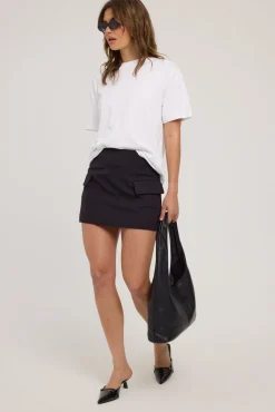 Maeve Tailored Mini Skirt Black
